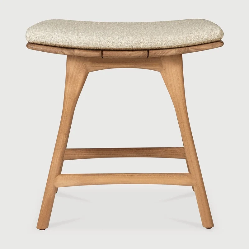 Ethnicraft - Tabouret Osso Extérieur (avec Coussin)