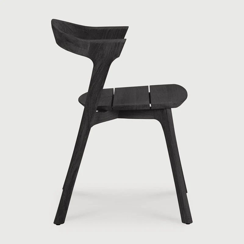Chaise de Jardin Bok en teck noir