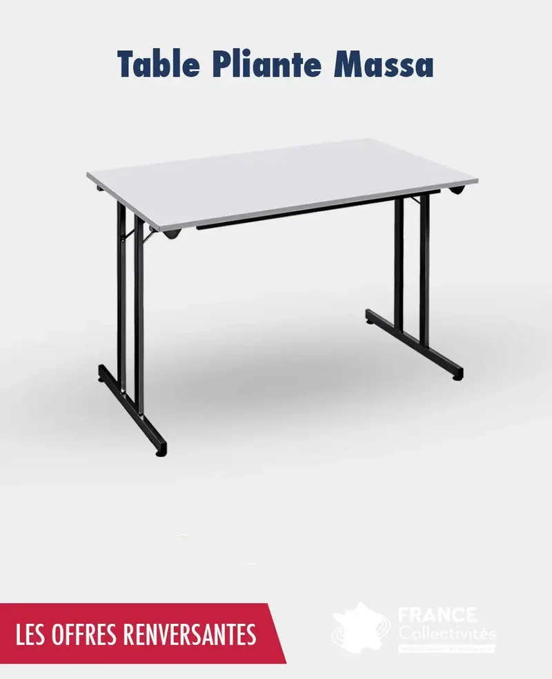 Promo 10 ou 20 tables pliante Massa 160 x 80 cm