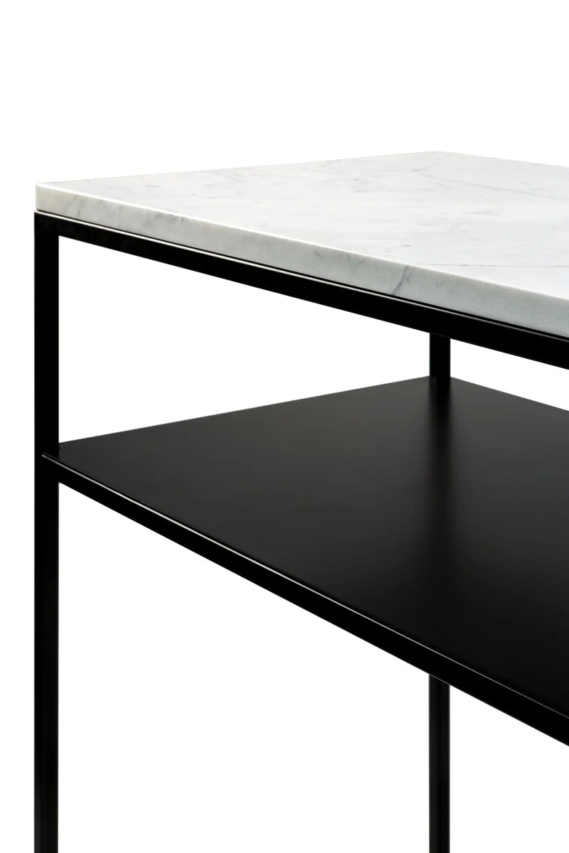 Table Basse Ethnicraft - Stone blanc carrara