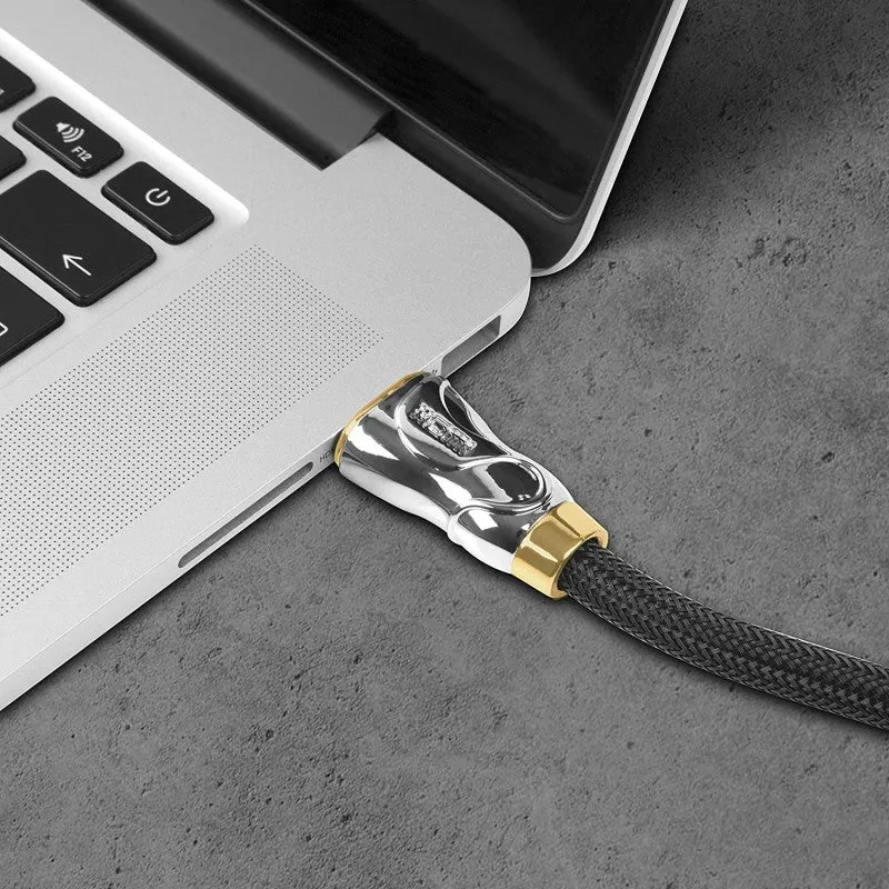 Duronic HDC04 / 2 m Câble HDMI dernière génération 2.0 | 2 mètres | Tête en métal et connecteurs en plaqué Or 24K | Permet la Transmission Rapide de Signal 3D 4K 2160p | Ethernet
