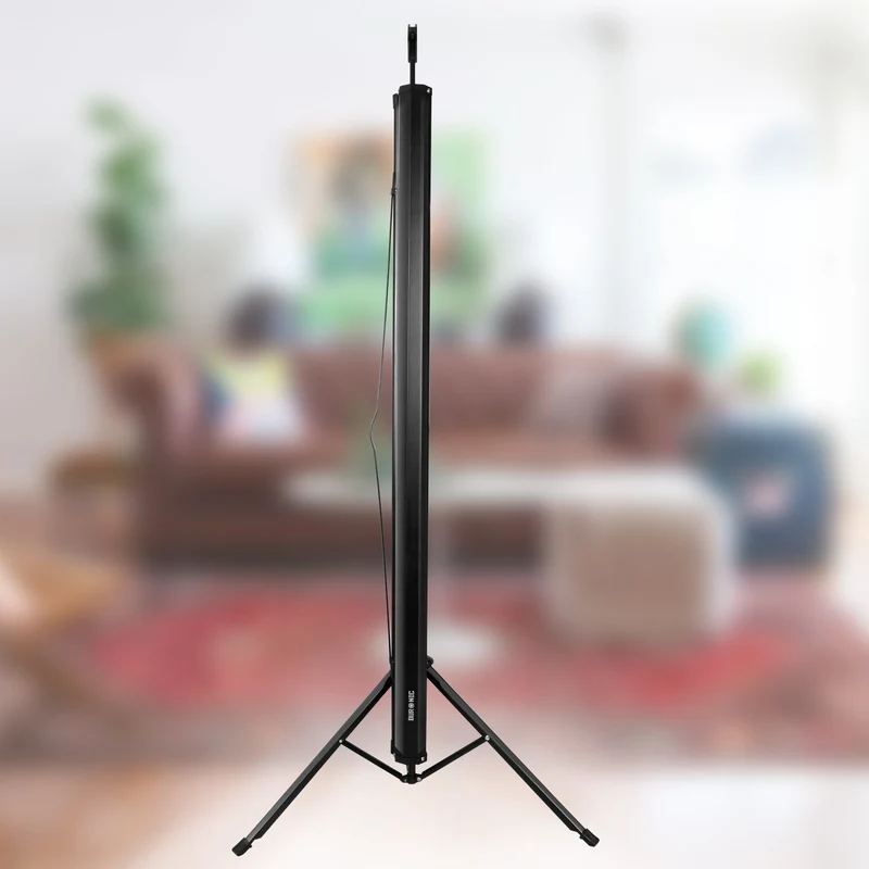 Duronic TPS50 /43 Ecran de Projection sur trépied 50 Pouces 4:3/102 x 76 cm - 4K Full HD 3D