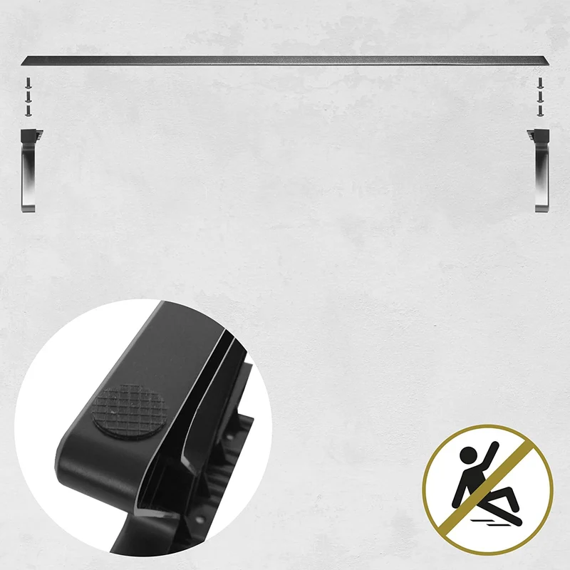 Duronic DM06-1 BK Support pour Moniteur en MDF 62 x 30 cm Rehausseur d’écran d’Ordinateur Portable LCD LED TV Permet de rehausser de 15 cm Espace de Travail Ergonomique avec Rangement