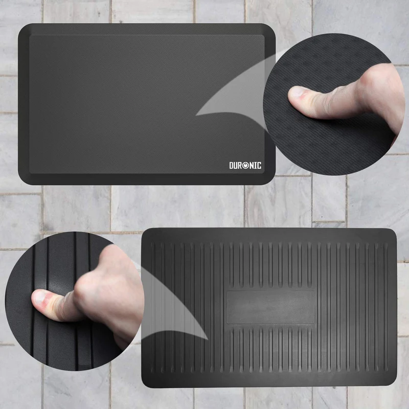Duronic DM-MAT1 Tapis Anti-Fatigue coussiné Support de 81 x 51 cm Idéal pour Travailler Debout et soulager douleurs au Niveau des Pieds Jambes Hanches et du Dos