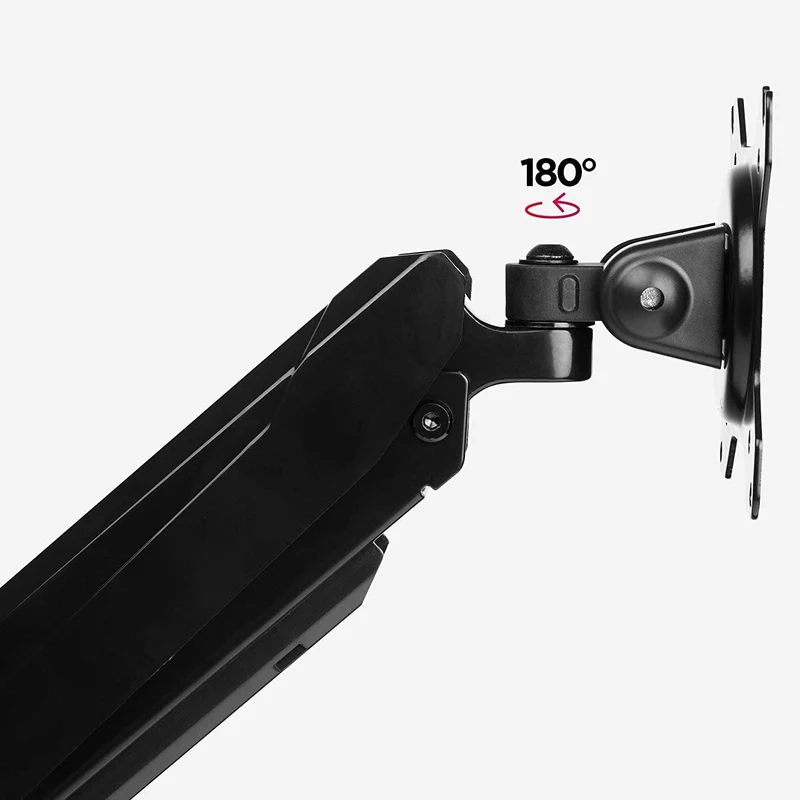 Duronic DMG51X2 Support d’écran de PC à pince pour bureau | Mécanisme à gaz | Ajustement à la volée | Hauteur ajustable | Rotatif / Inclinable / Pivotable | Compatibilité avec moniteurs VESA 75/100