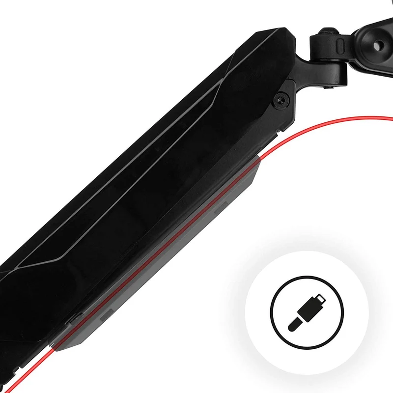Duronic DMG52 Support Double 2 écrans PC à Pince pour Bureau | Mécanisme à gaz | Ajustement à la volée | Hauteur Ajustable | Rotatif / Inclinable / Pivotable | Compatibilité avec moniteurs VESA 75/100