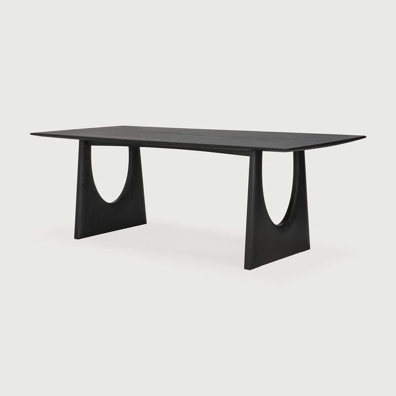 Ethnicraft Table à manger - Geometric chêne noir