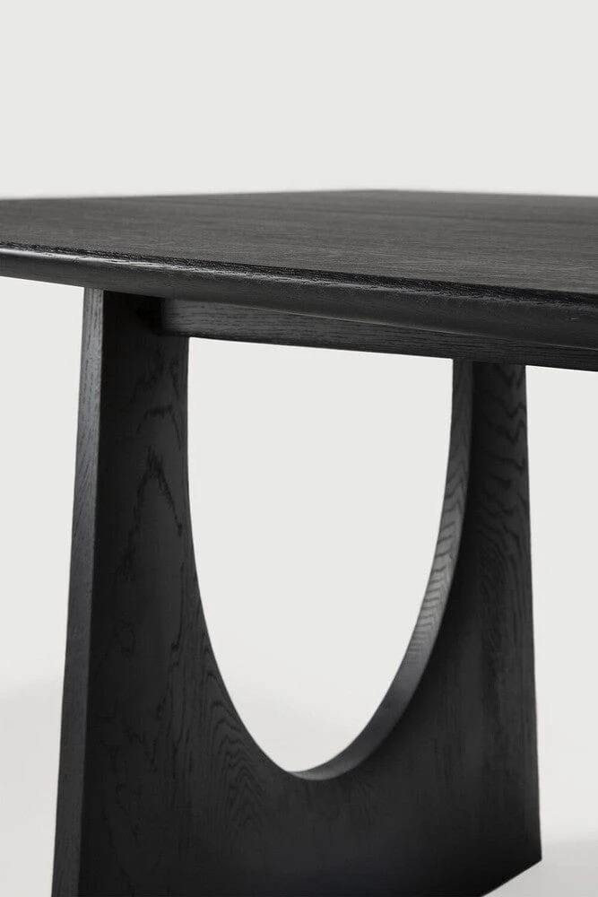 Ethnicraft Table à manger - Geometric chêne noir