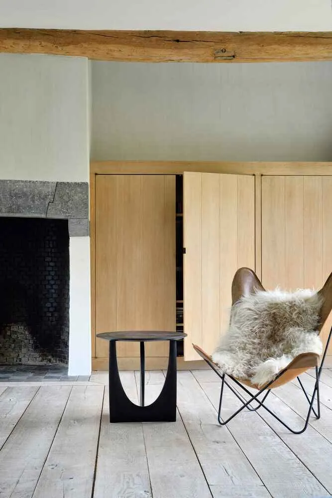 Ethnicraft Table d'appoint - Geometric chêne noir