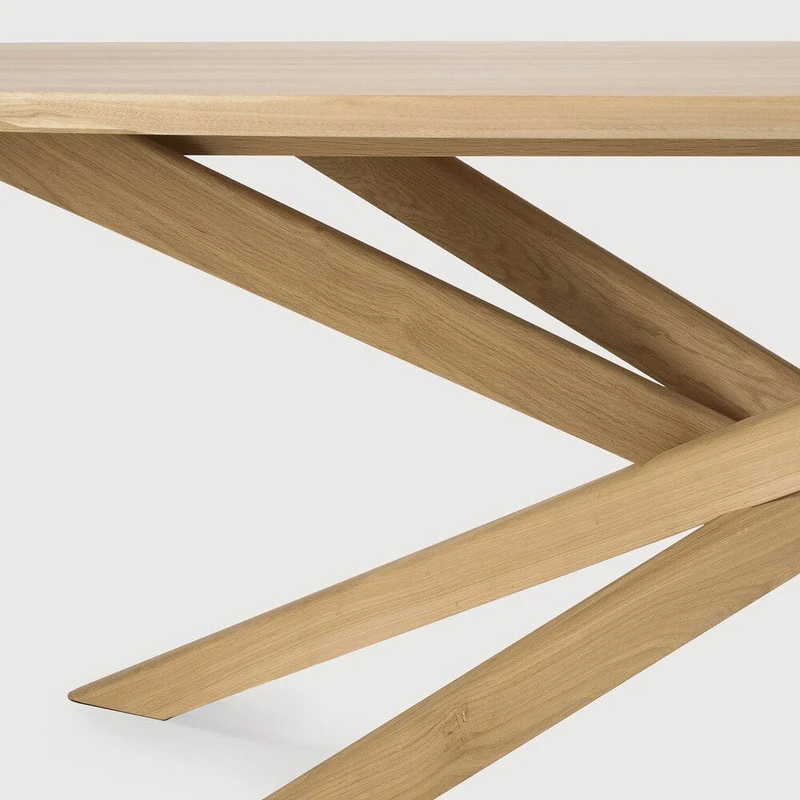 Table basse ovale Ethnicraft - Mikado chêne