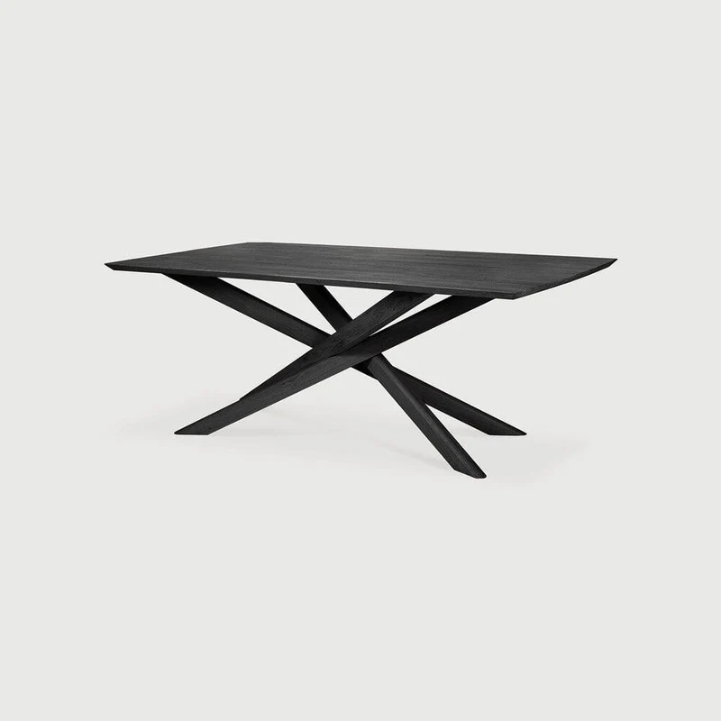 Table rectangulaire Ethnicraft - Mikado chêne noir