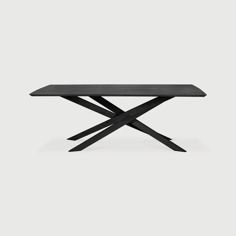 Table rectangulaire Ethnicraft - Mikado chêne noir