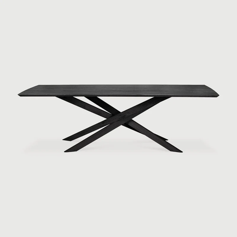 Table rectangulaire Ethnicraft - Mikado chêne noir