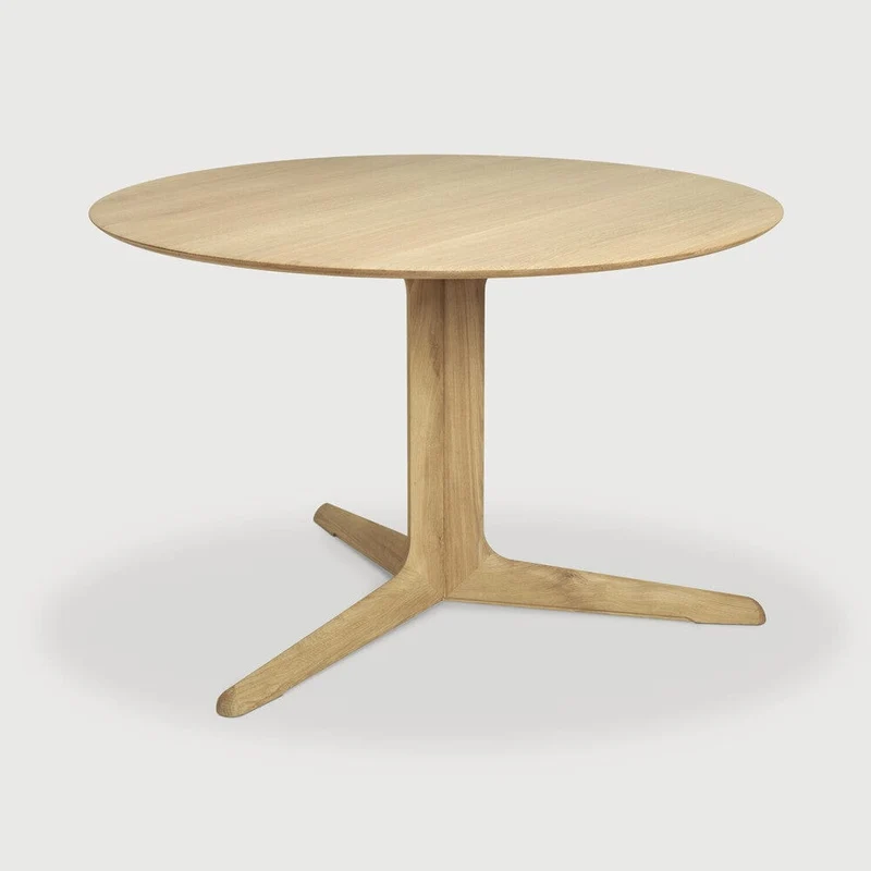 Ethnicraft Table à manger ronde - Corto chêne