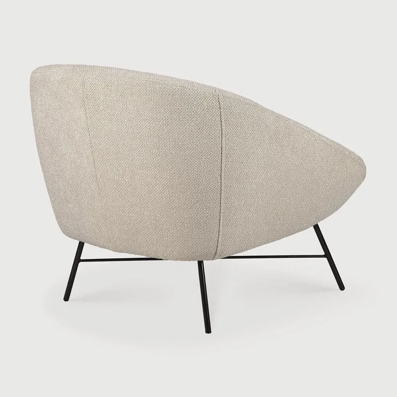 Ethnicraft Chaise Lounge - Barrow Blanc Cassé