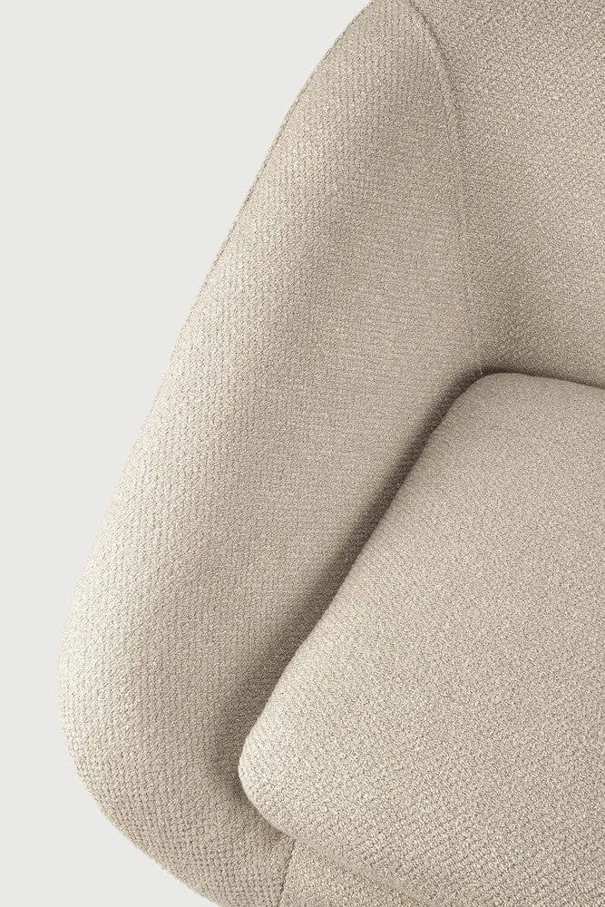 Ethnicraft Chaise Lounge - Barrow Blanc Cassé