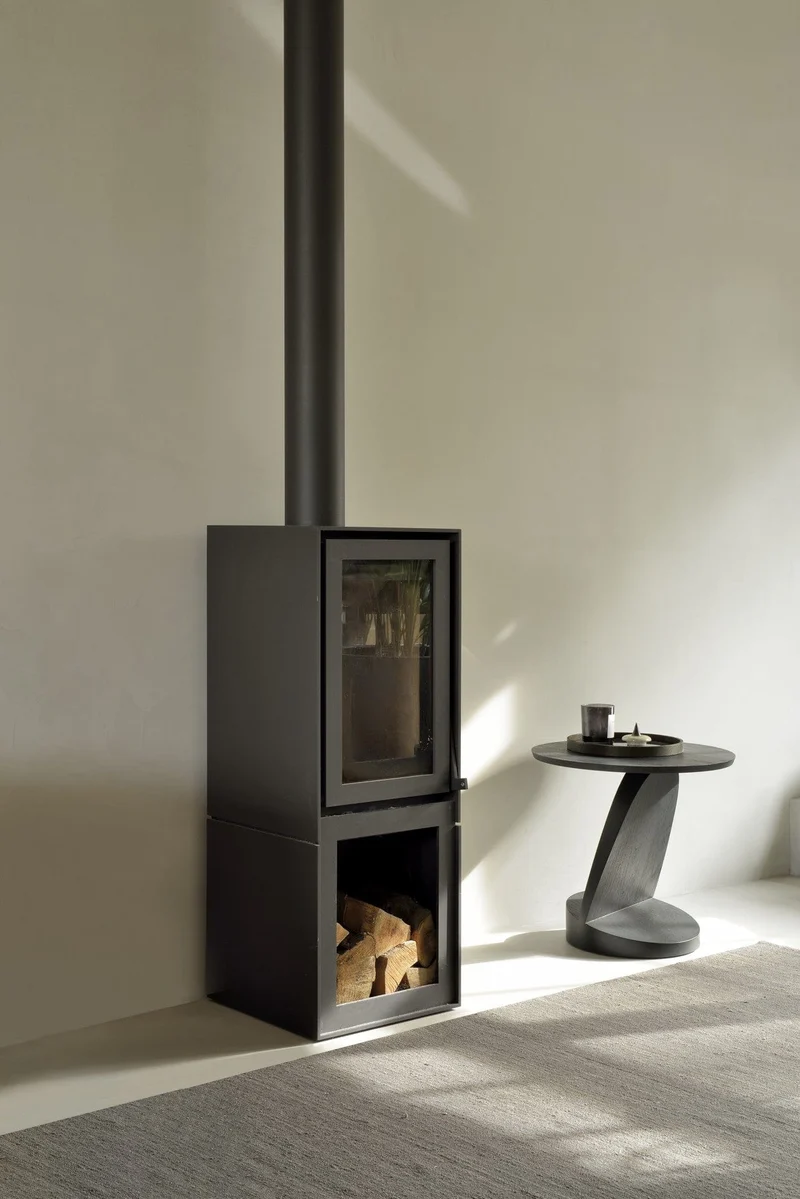 Table d'appoint Ethnicraft - Oblic teak noir