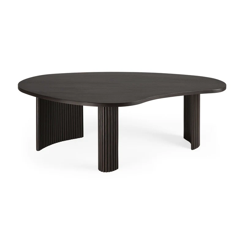Table basse Ethnicraft - Mahogany Boomerang dark brown