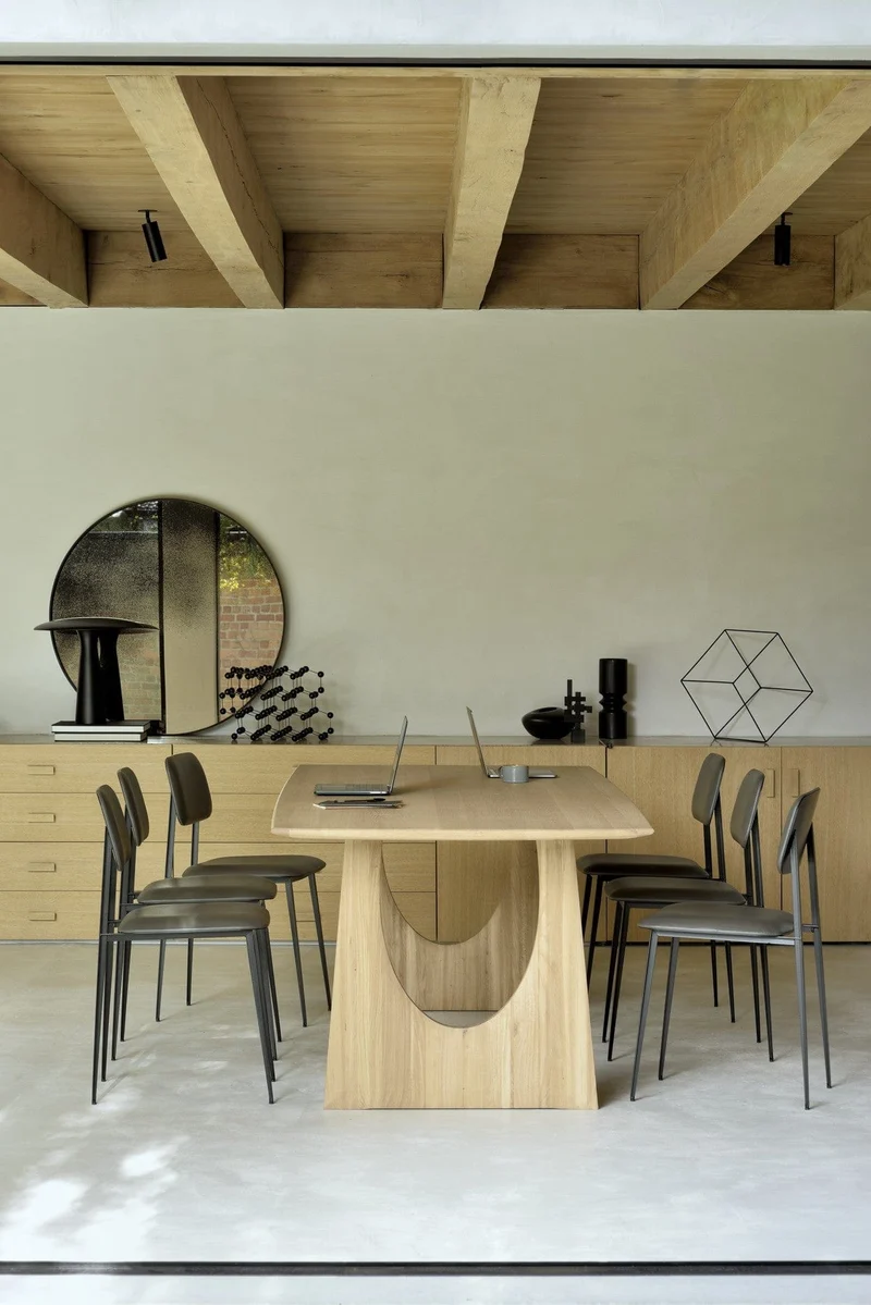 Ethnicraft Table à manger - Geometric chêne