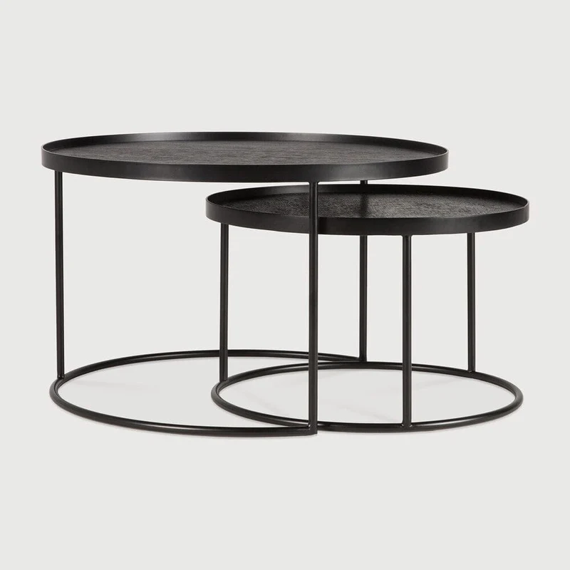 Ethnicraft Table Basse Tray – Rond (S/M)