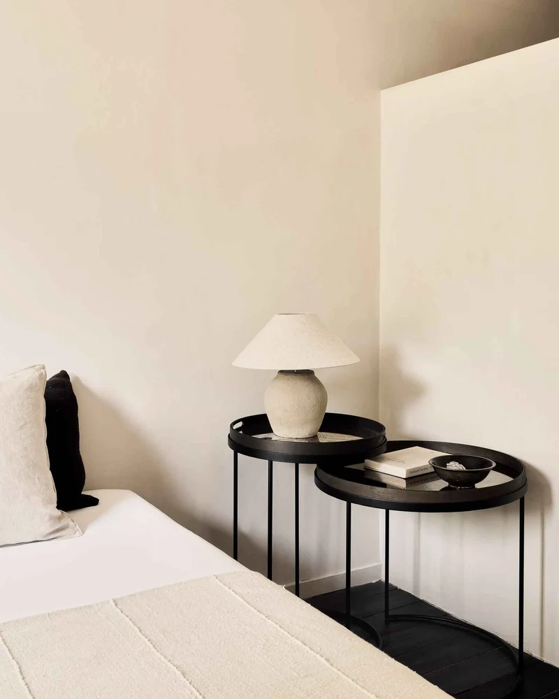 Ethnicraft Table d'Appoint Tray – Rond