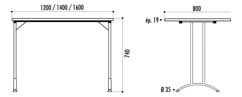 Table pliante tivoli